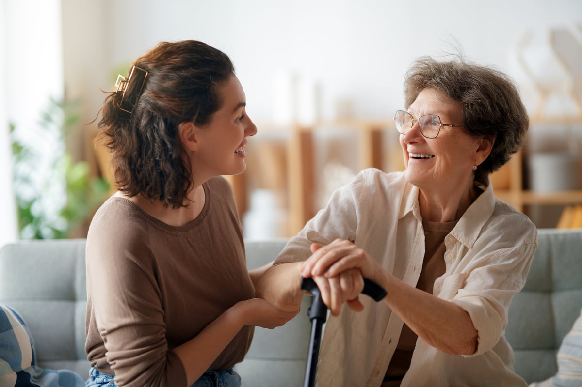 Supportive conversation about hearing care at home